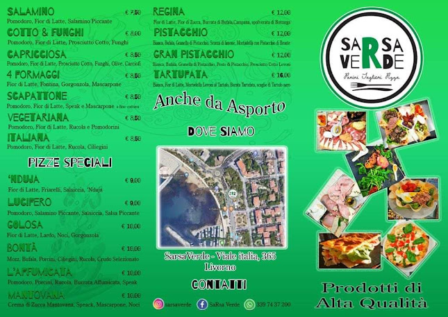 Opinii despre Pizzeria Sarsa verde în Livorno - Ristorazione