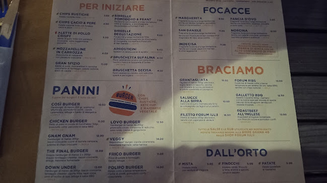 Birrificio Forum Iulii - Ristorazione