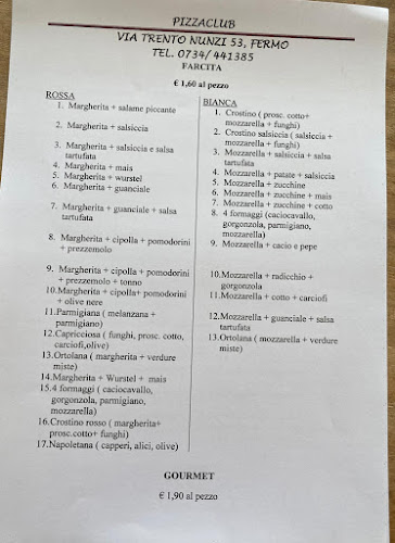 Opinii despre Pizzaclub în Fermo - Ristorazione
