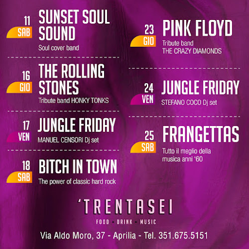 Trentasei - Food Drink Music