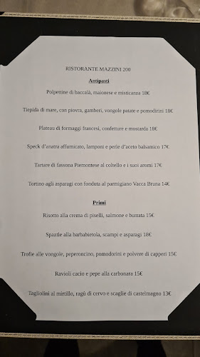 Opinii despre Ristorante Mazzini 200 în Albino - Ristorazione