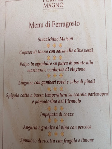 Opinii despre Ristorante Pompeo Magno în Pompei - Ristorazione