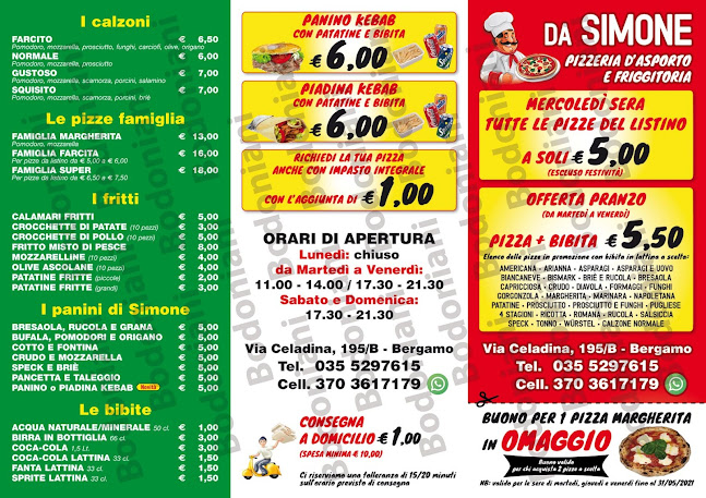 Opinii despre Pizzeria Da Simone în Bergamo - Ristorazione