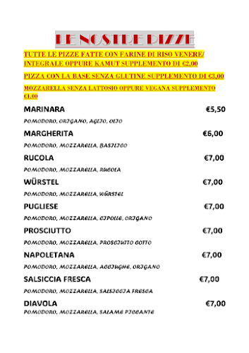 FIOR DI PIZZA & RISTORANTE Open Times