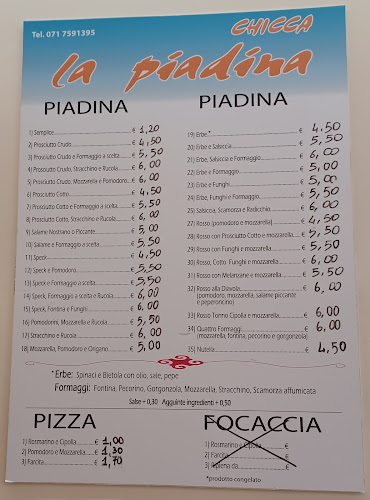 Opinii despre Chicca la Piadina în Porto Recanati - Ristorazione