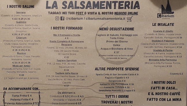 Reviews of Cibarium Salsamenteria in Fontanellato - Ristorazione
