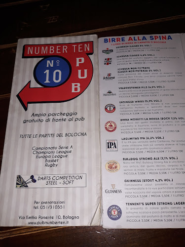 Reviews of Pub Number Ten in Bologna - Ristorazione