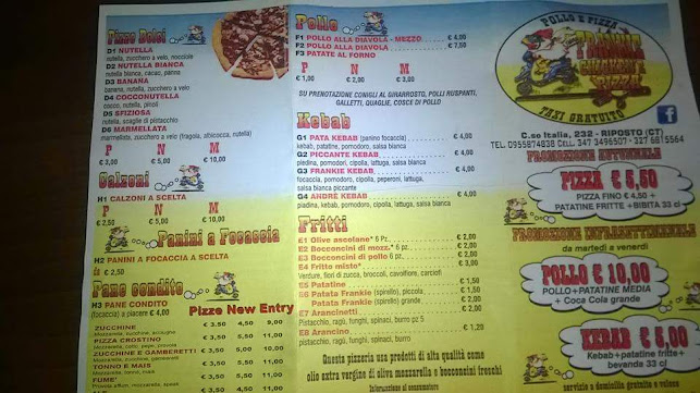 Frankie Chicken Pizza - Ristorazione