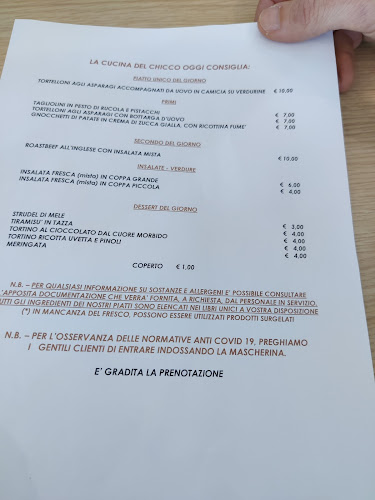Reviews of La Cucina del Chicco in Trento - Ristorazione