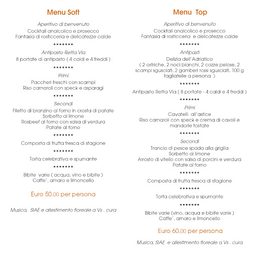 La retta via - Ristorazione