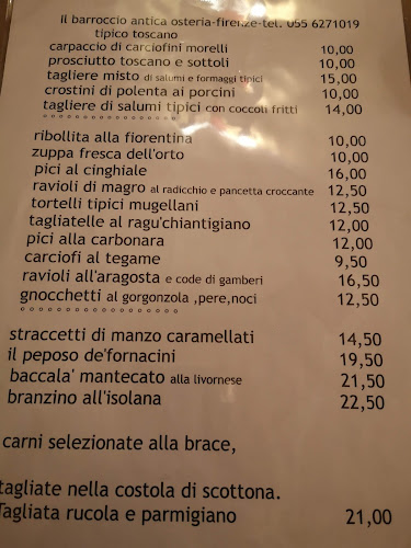 Opinii despre Ristorante Il Barroccio în Firenze - Ristorazione