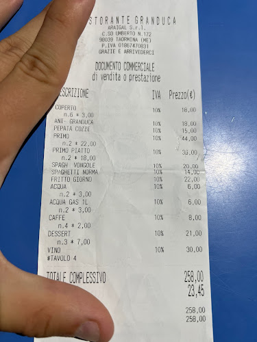 Granduca Taormina - Ristorazione