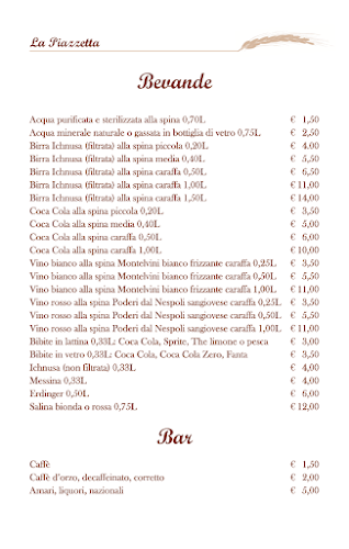 Ristorante Pizzeria La Piazzetta