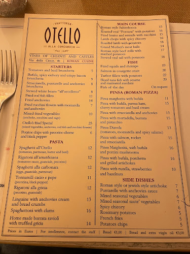 Opinii despre Otello alla Concordia în Roma - Ristorazione