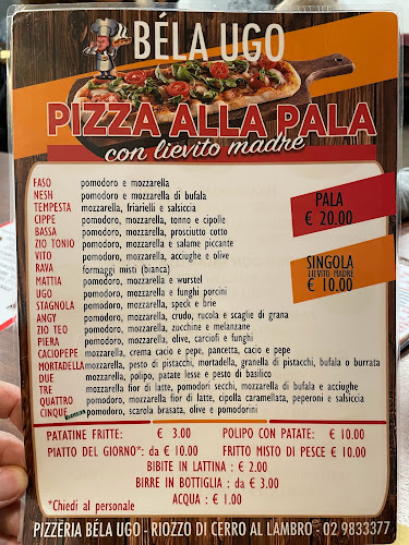Opinii despre Tabacchi/Ristorante/Pizzeria "Bèla Ugo" în Cerro al Lambro - Ristorazione