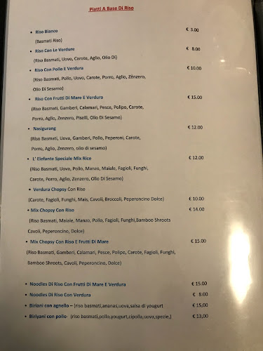 Ristorante Indiano L'Elefante Baia Flaminia Phone number