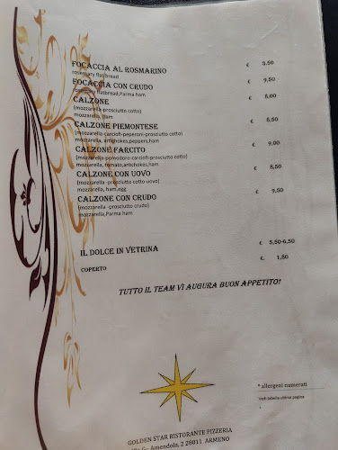 Ristorante Pizzeria Golden Star Armeno - Armeno
