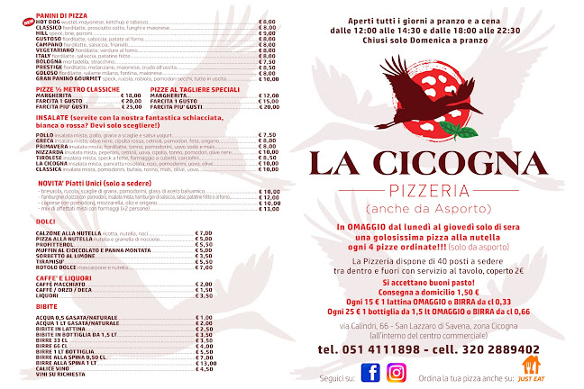 Opinii despre Pizzeria La Cicogna în San Lazzaro di Savena - Ristorazione