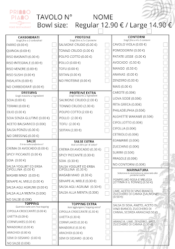 Opinii despre Primo Piano Poke Restaurant în Carpi - Ristorazione