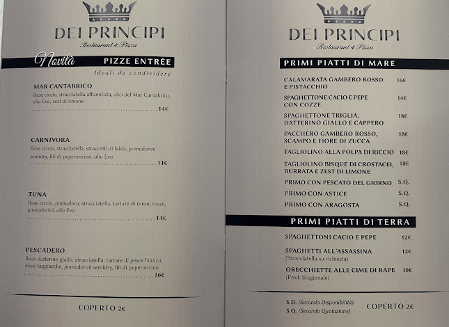 Dei Principi - Restaurant & Pizza