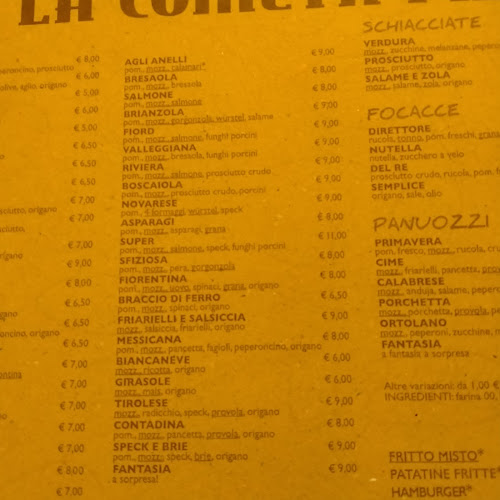 Opinii despre Pizzeria La Cometa în Novara - Ristorazione