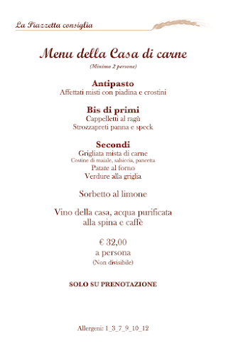 Ristorante Pizzeria La Piazzetta - Ristorazione