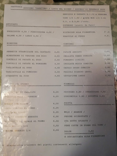 Trattoria Sabatino Open Times