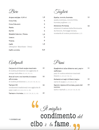 Opinii despre Fortezza 59 în Pistoia - Ristorazione