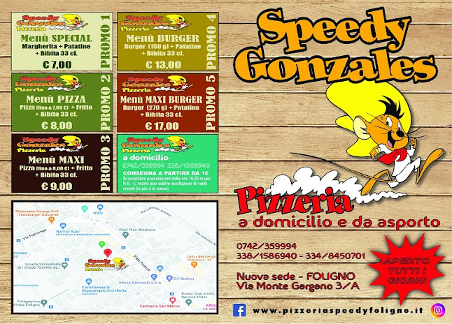 Opinii despre Pizzeria Speedy Gonzales di Guglielmi Ilenia în Foligno - Ristorazione