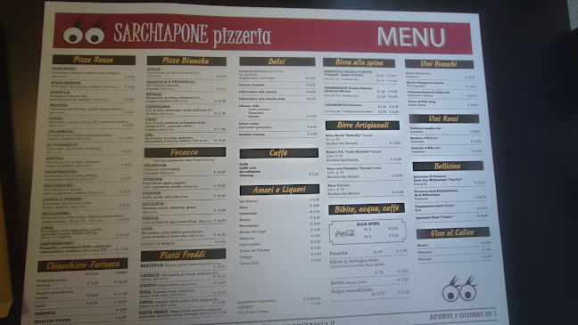 Sarchiapone pizzeria Torino Open Times