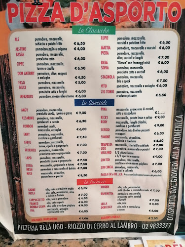 Tabacchi/Ristorante/Pizzeria "Bèla Ugo" - Cerro al Lambro