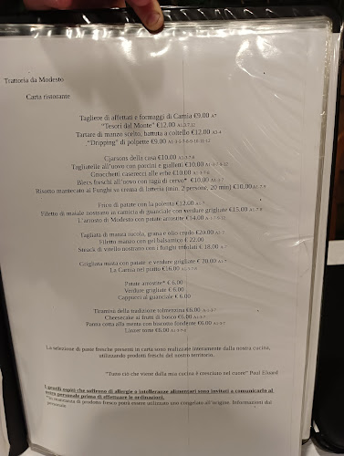 TRATTORIA DA MODESTO - Ristorazione