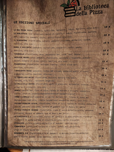 La biblioteca della pizza